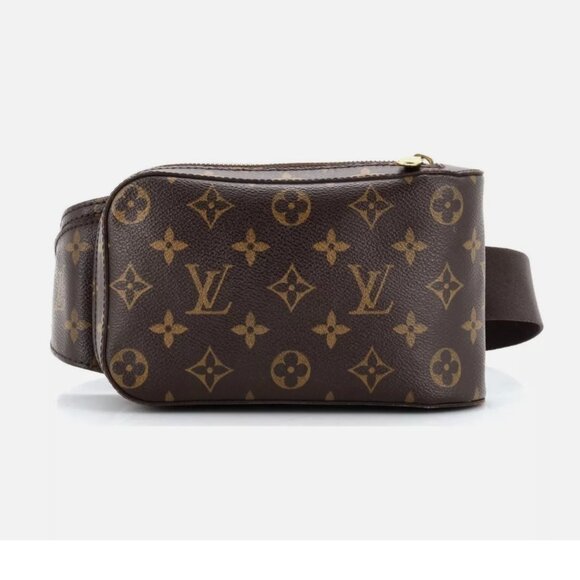 Louis Vuitton  Brown Canvas leather Monogram Geronimos Sling/Crossbody/Waist Bag - Picture 1 of 12
